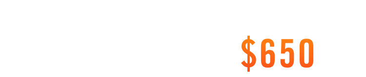 Limited Time Offer: Save up to $650