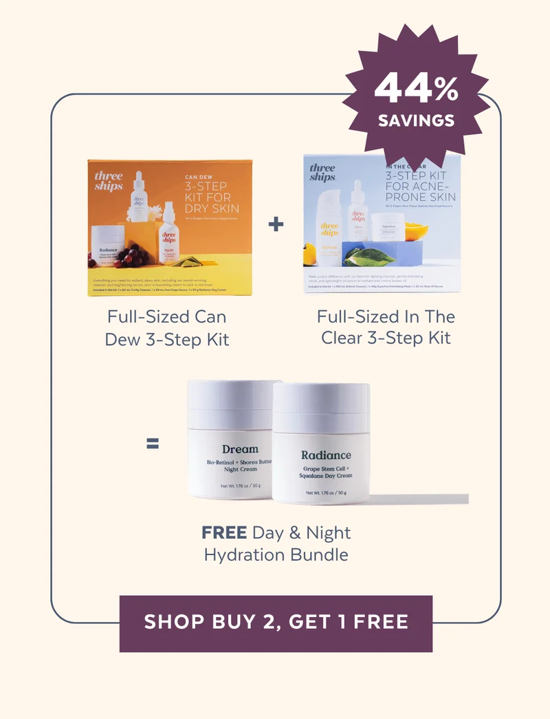 Combine bundles to get full-sized skincare for free!