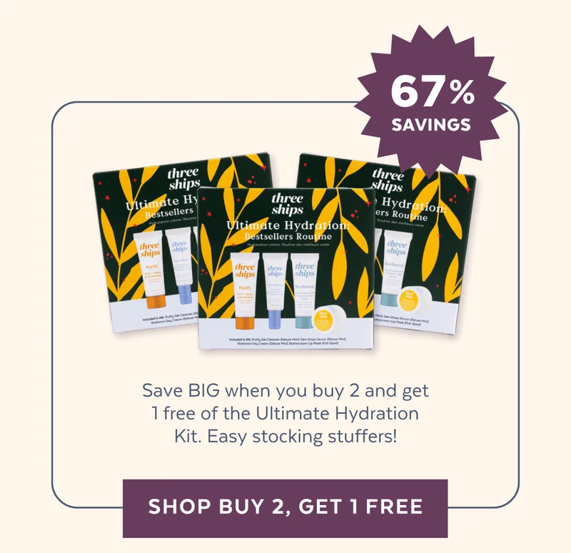 Up to 67% savings when you get 3 hydration kits. Great stocking stuffers!