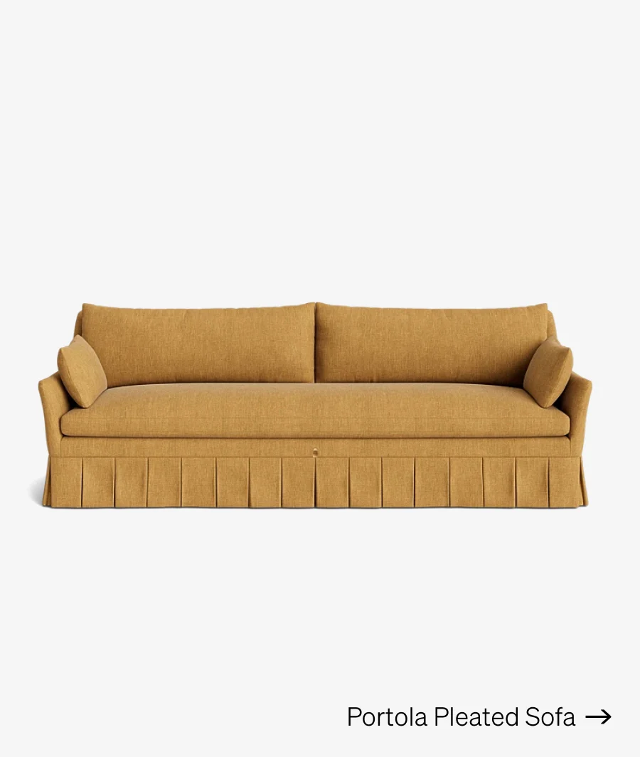 Shop Portola Pleated Sofa