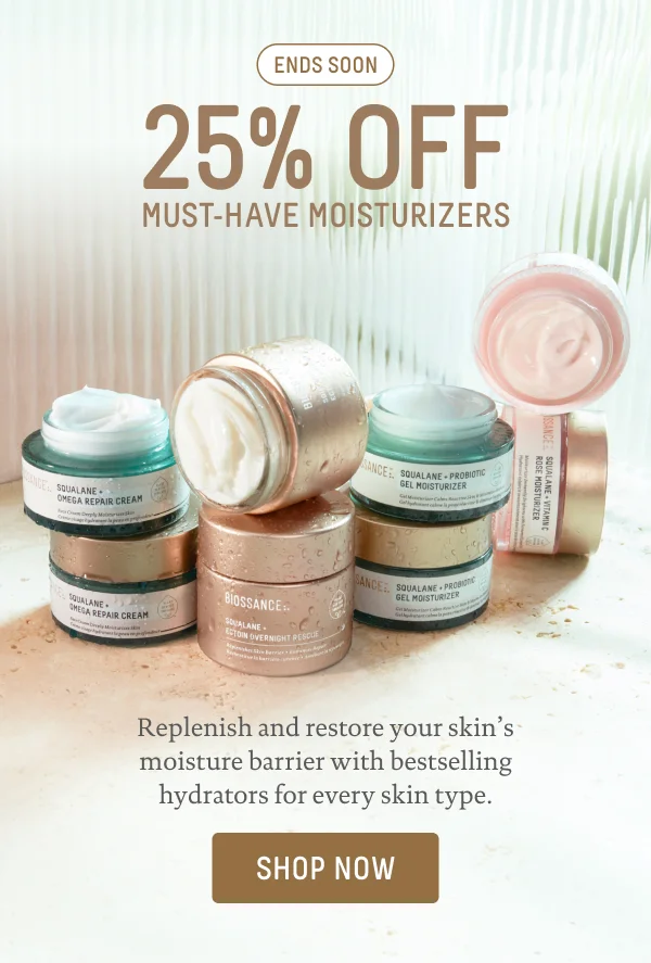 25% Off Must-Have Moisturizers