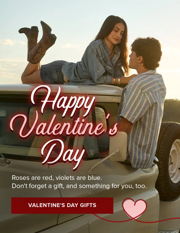 HAPPY VALENTINE'S DAY. Roses are red, violets are blue. Don't forget a gift, and something for you, too. | VALENTINE'S DAY GIFTS