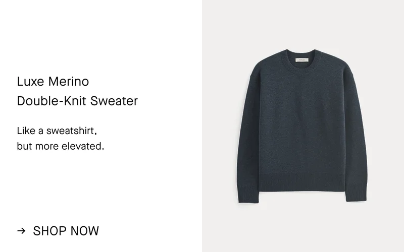 Image | Luxe Merino  Double-Knit Sweater | Like a sweatshirt,  but more elevated. | Shop Now