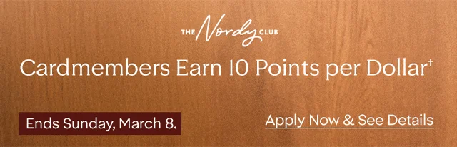 Cardmembers earn 10 points per dollar.
