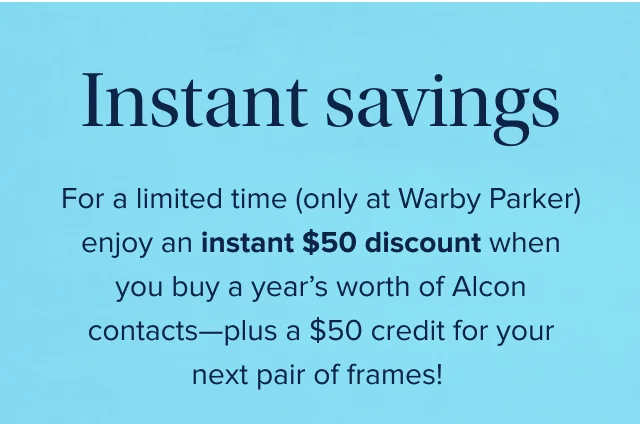 Instant Savings