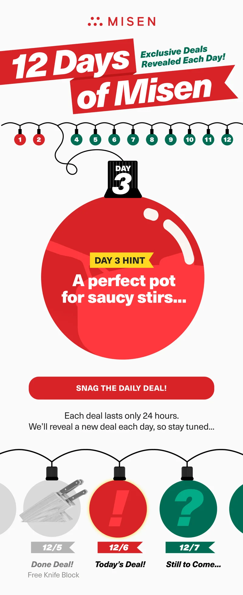 Reveal today's deal. Hint: A perfect pan for sticky carbs...