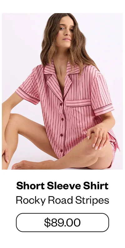 Short Sleeve Shirt Rocky Road Stripes