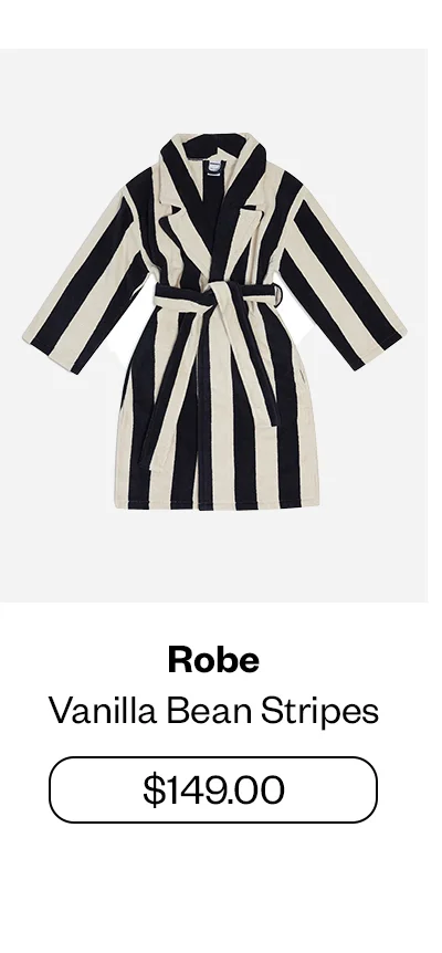 Robe - Vanilla Bean Stripes