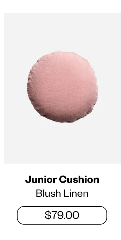 Junior Cushion Blush Linen