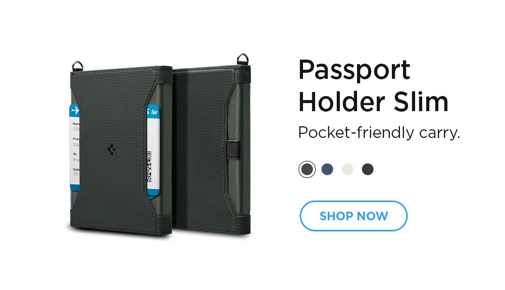Passport Holder Slim for pocket-friendly carry.