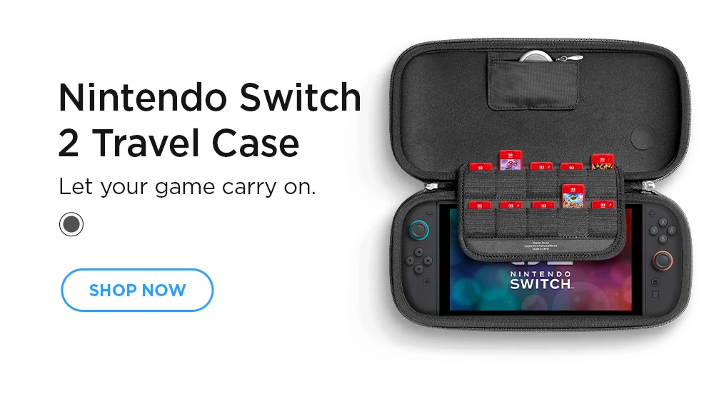 Nintendo Switch 2 Travel Case. Carry on your game.