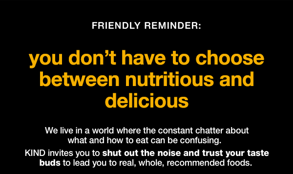 you don't have to choose between nutritious and delicious