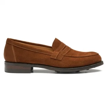 Lily RF Penny Loafer in Sorrel Suede