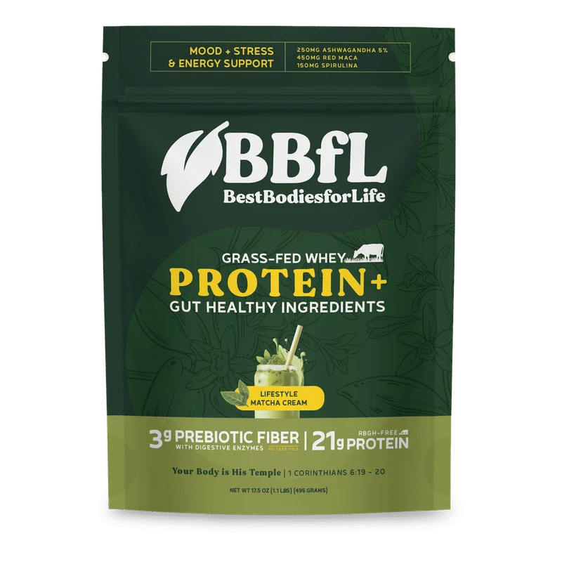 Image of BBfL Matcha Cream Lifestyle Shakes (Whey)