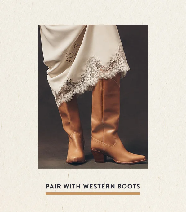 pair with western boots