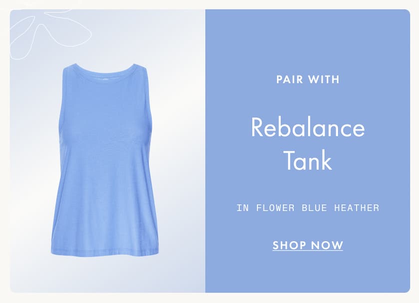 Featherweight Rebalance Tank in Flower Blue Heather