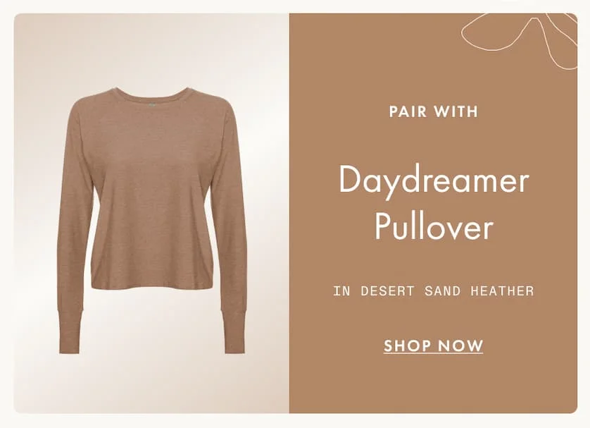 Featherweight Daydreamer Pullover in Desert Sand Heather