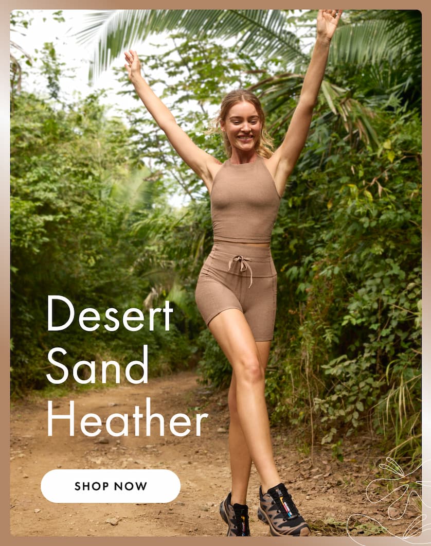Spacedye Go Pocket 5" Short in Desert Sand Heather