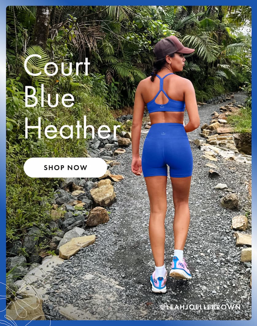 Spacedye Keep Pace 5" Short in Court Blue Heather