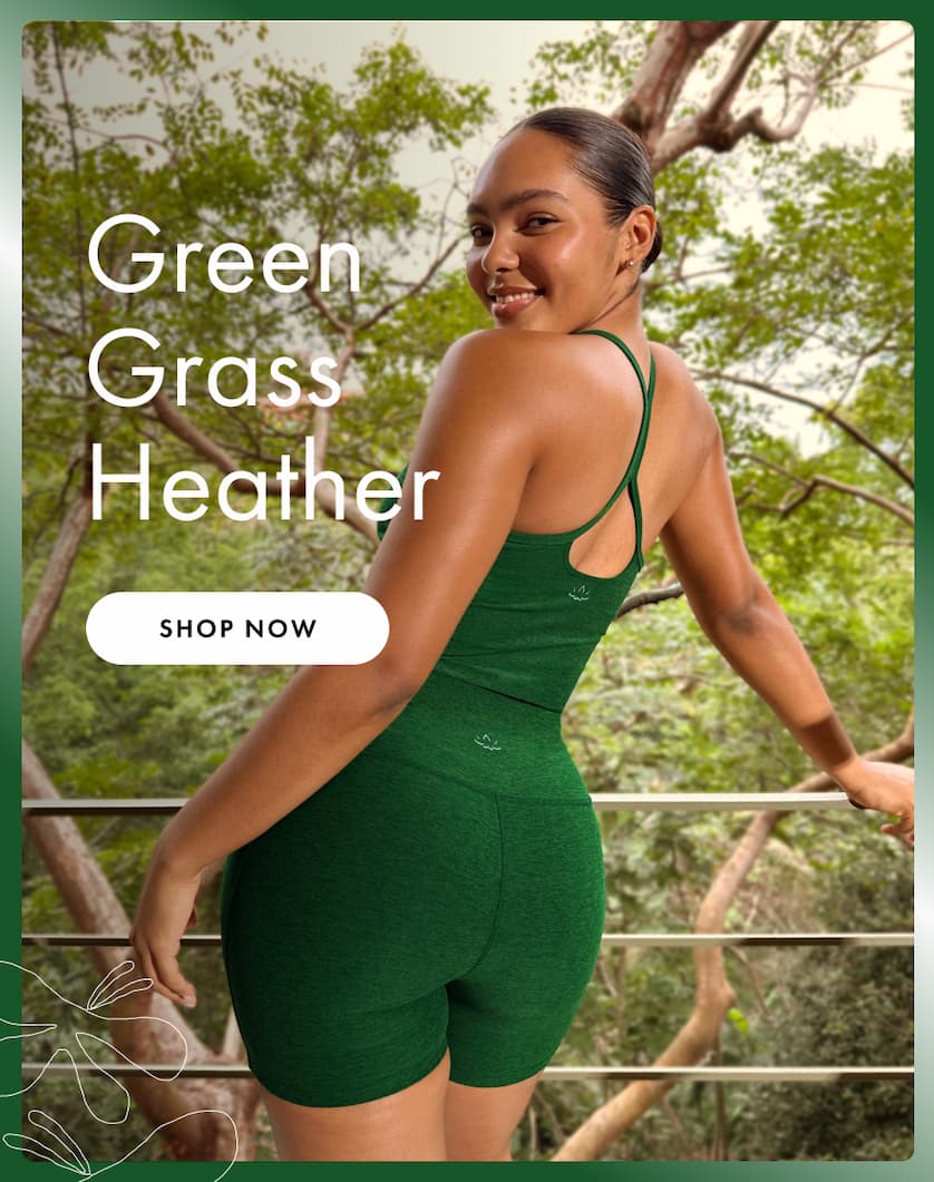 Spacedye Keep Pace 5" Pocket Short in Summer Thyme Green Heather