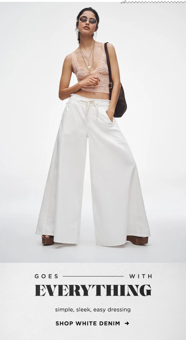 Shop White Denim