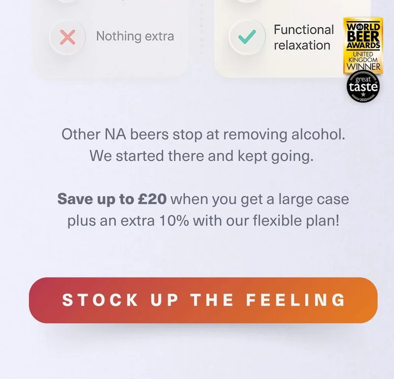 Stock up the feeling - Save up to £20 with a large case.