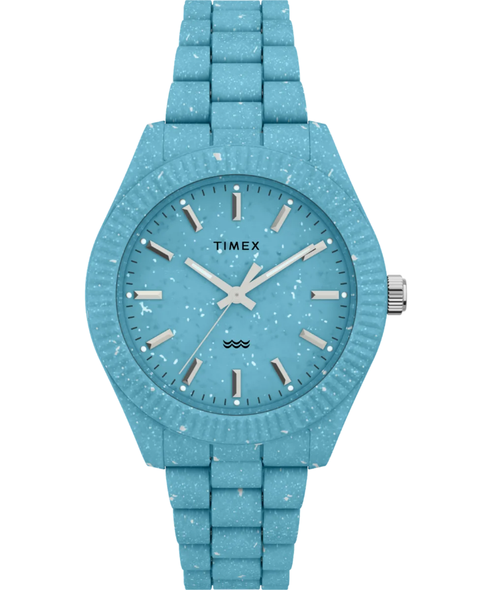 Image of Timex Legacy Ocean 37mm Recycled Plastic Bracelet Watch