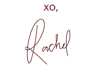 xo, Rachel