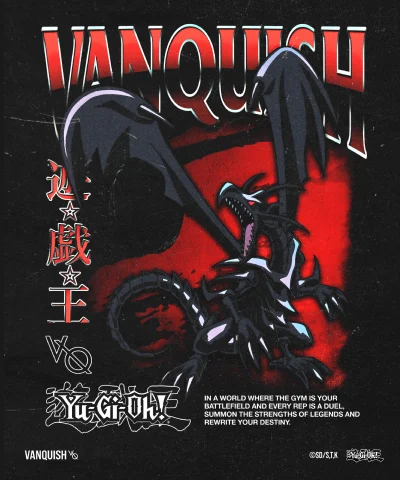 YU-GI-OH RED EYES BLACK DRAGON BLACK OVERSIZED T SHIRT