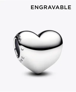 Be Love Engravable Heart Charm