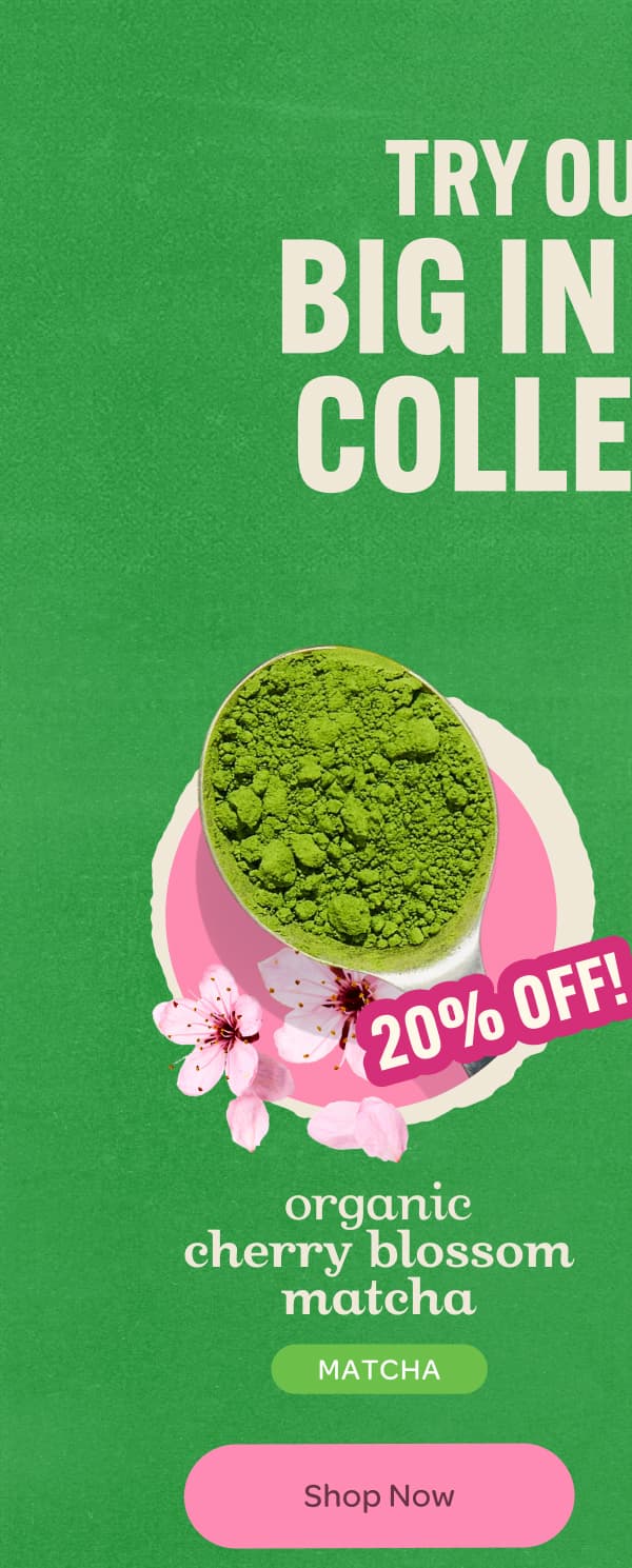 organic cherry blossom matcha