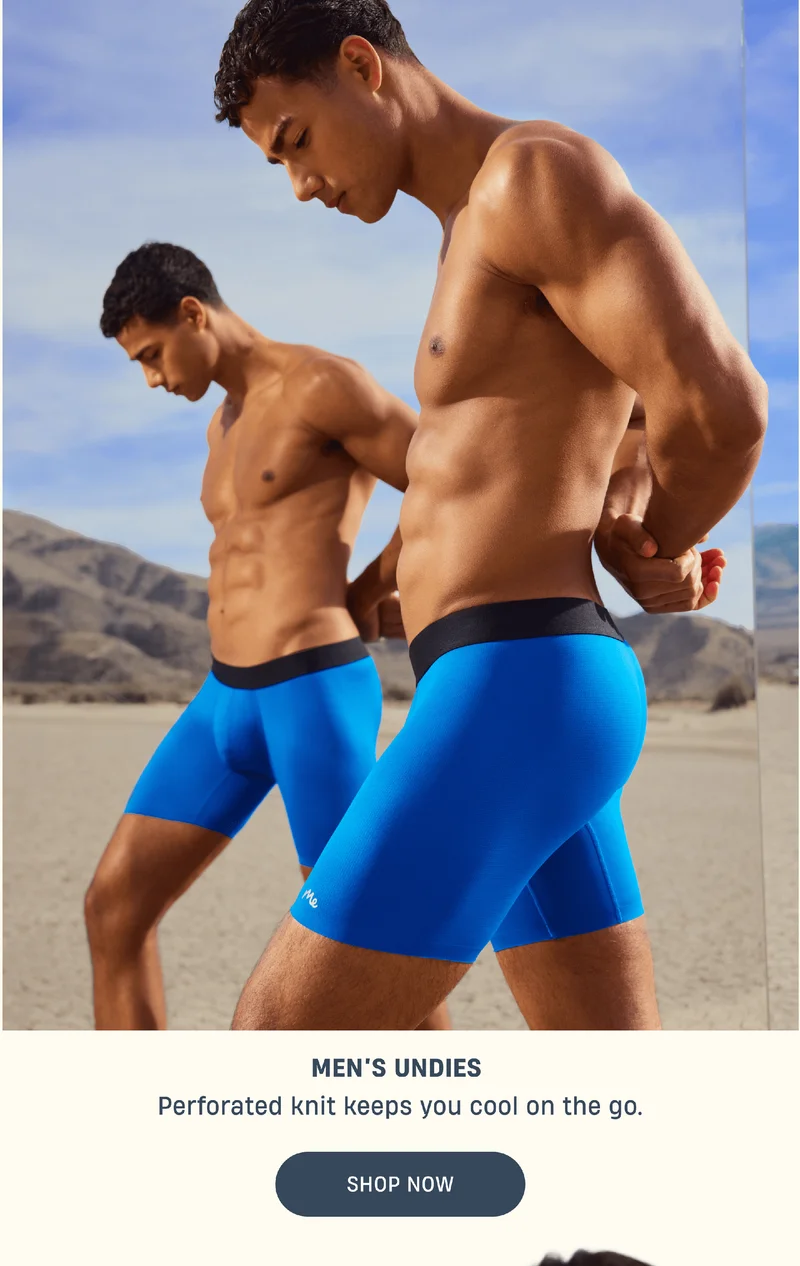Men's Undies | Perforated knit keeps you cool on the go. | Shop Now