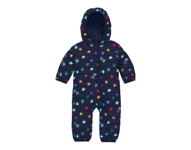 Image of Confetti Stars Baby Lightweight Puffer Suit