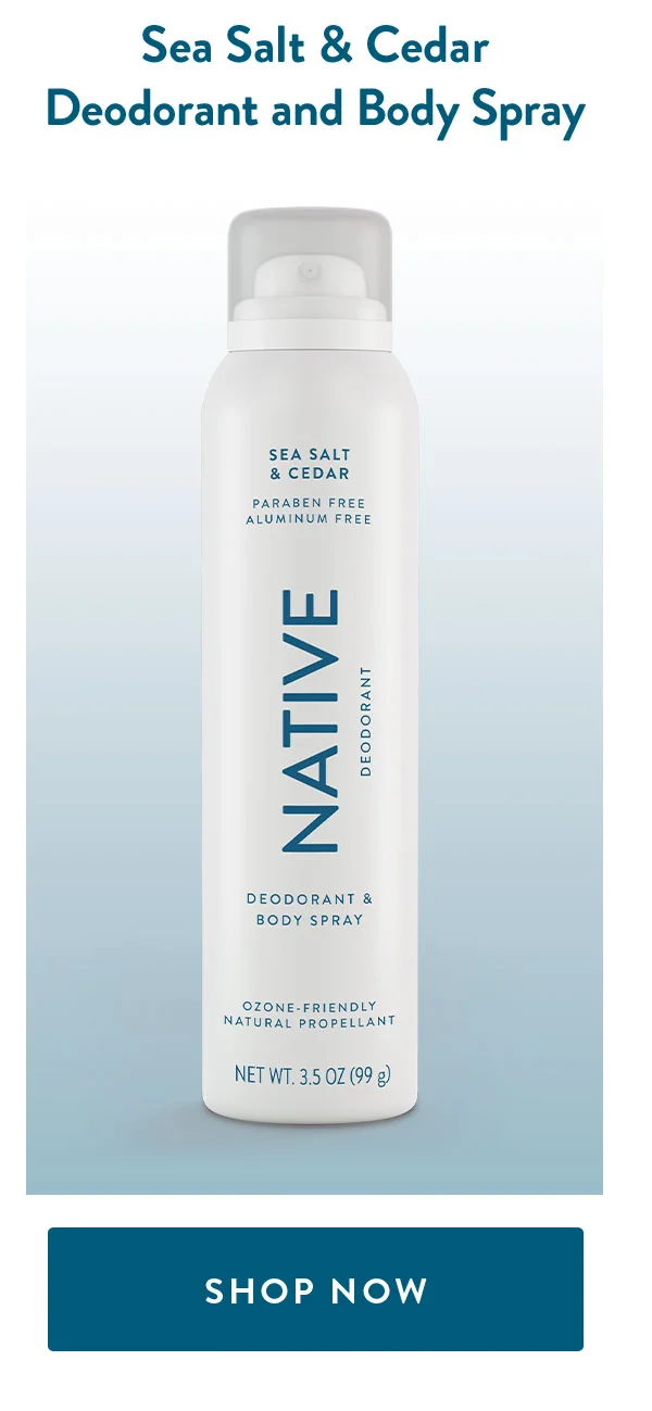 Sea Salt & Cedar Deodorant and Body Spray | SHOP NOW