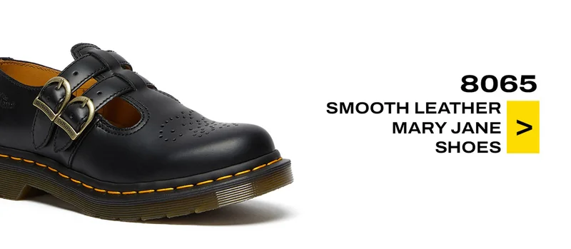 8065 Smooth Leather Mary Jane Shoes
