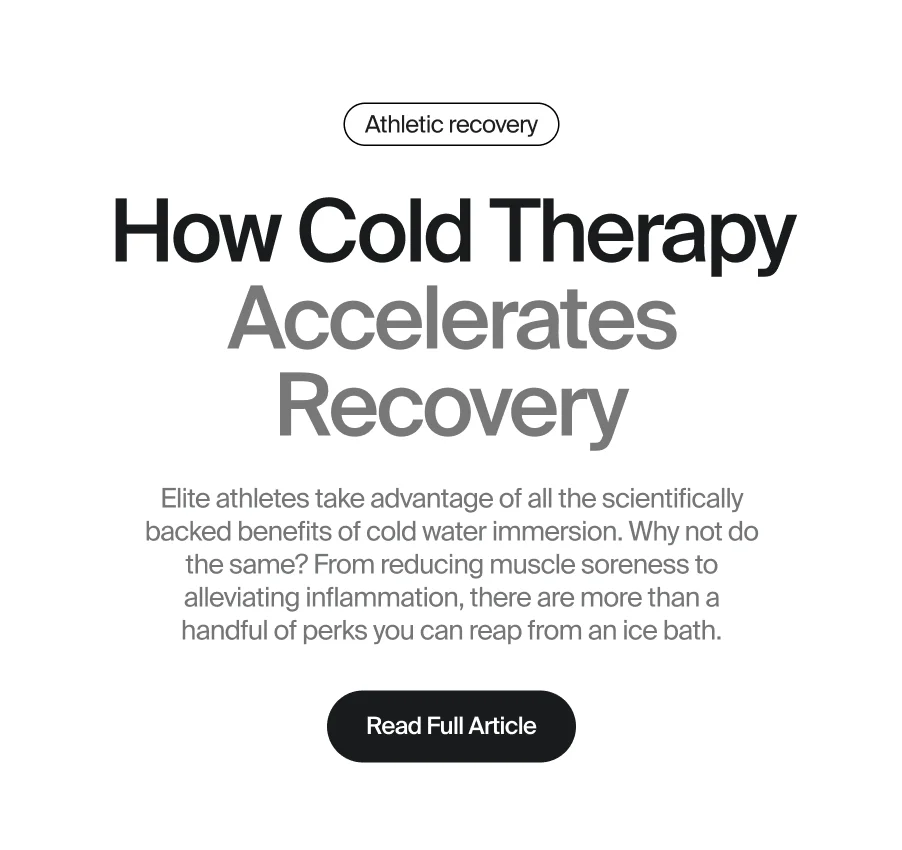 Level up your recovery routine with Ice Barrel