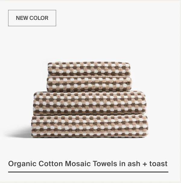 Organic Cotton Mosaic Towels
