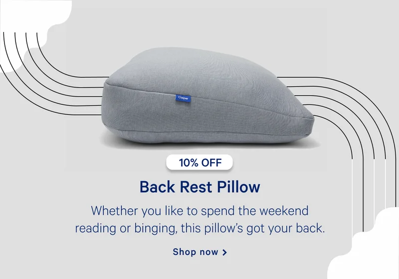 Back Rest Pillow >> Whether you like to spend the weekend reading or binging, this pillow’s got your back. >> Shop now >>