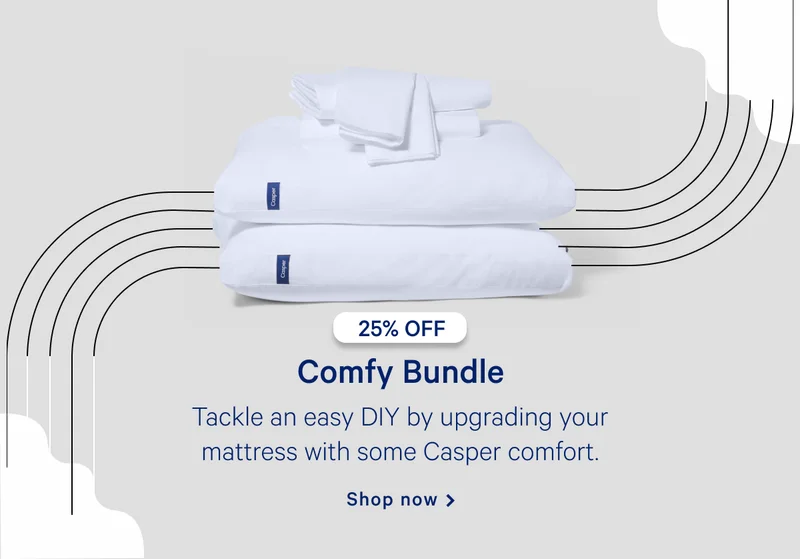 Comfy Bundle >> Tackle an easy DIY by upgrading your mattress with some Casper comfort. >> Shop now >>
