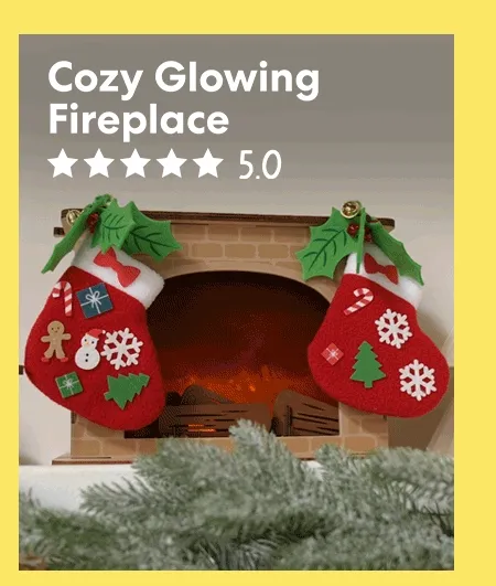 Cozy Glowing Fireplace