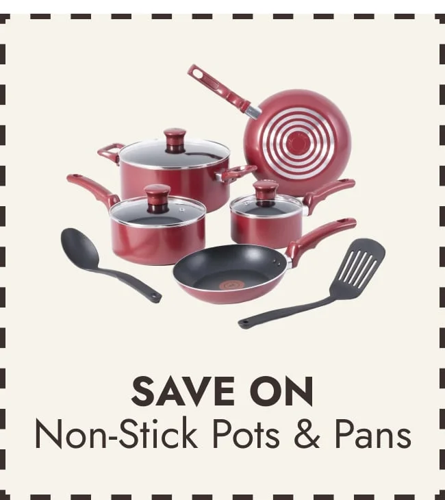 T-fal Essentials Non-Stick Pots and Pans Cookware 10 Piece Set
