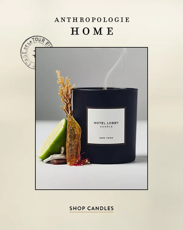 anthropologie home, shop candles