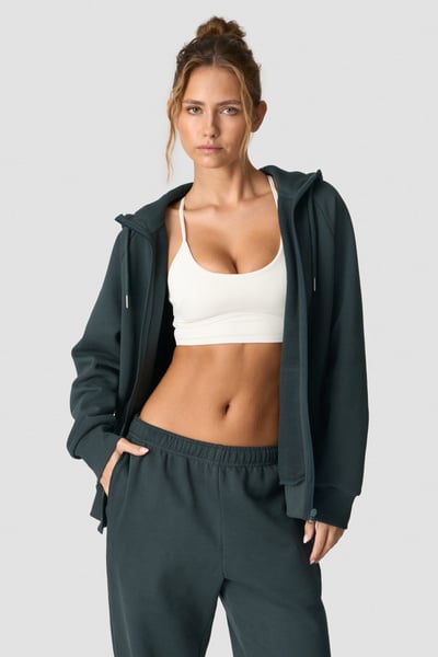 Image of Everyday Zip Hoodie Wmn Dark Green