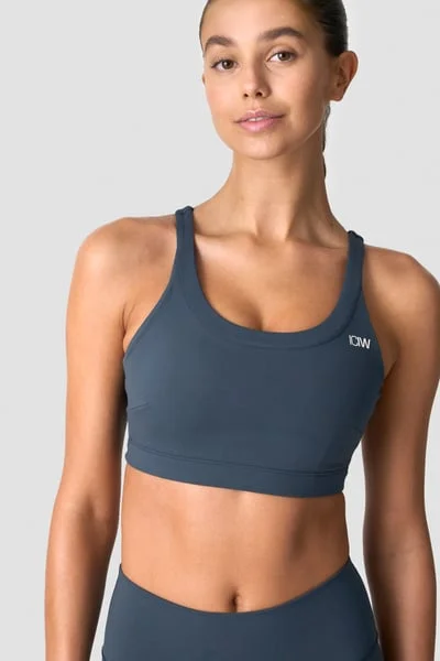 Image of Nimble Sports Bra Dark Dusty Blue