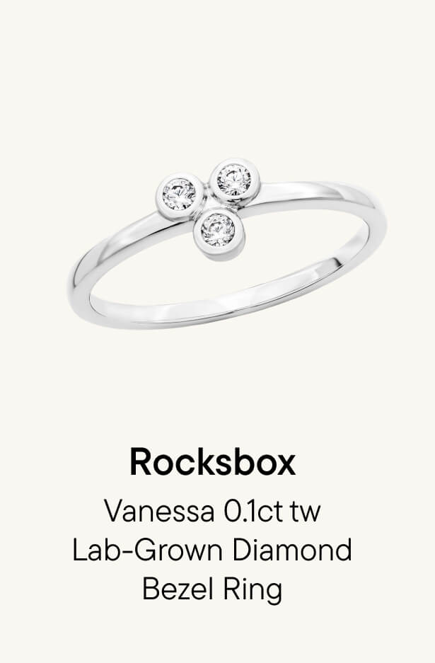 Vanessa 0.1ct tw Lab-Grown Diamond Bezel Ring