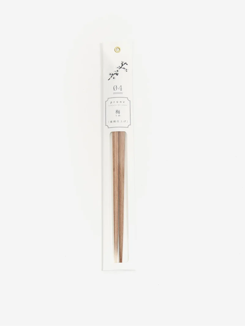 Image of Tetoca Japan Natural Wood Chopsticks - Plum