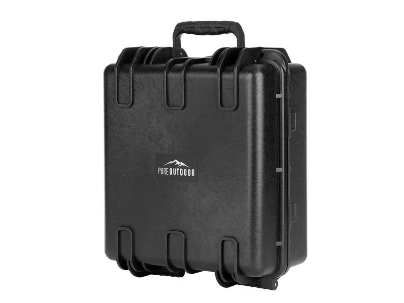Pure Outdoor by Monoprice Weatherproof Hard Case with Customizable Foam, 13 x 14 x 7 in Internal Dimensions