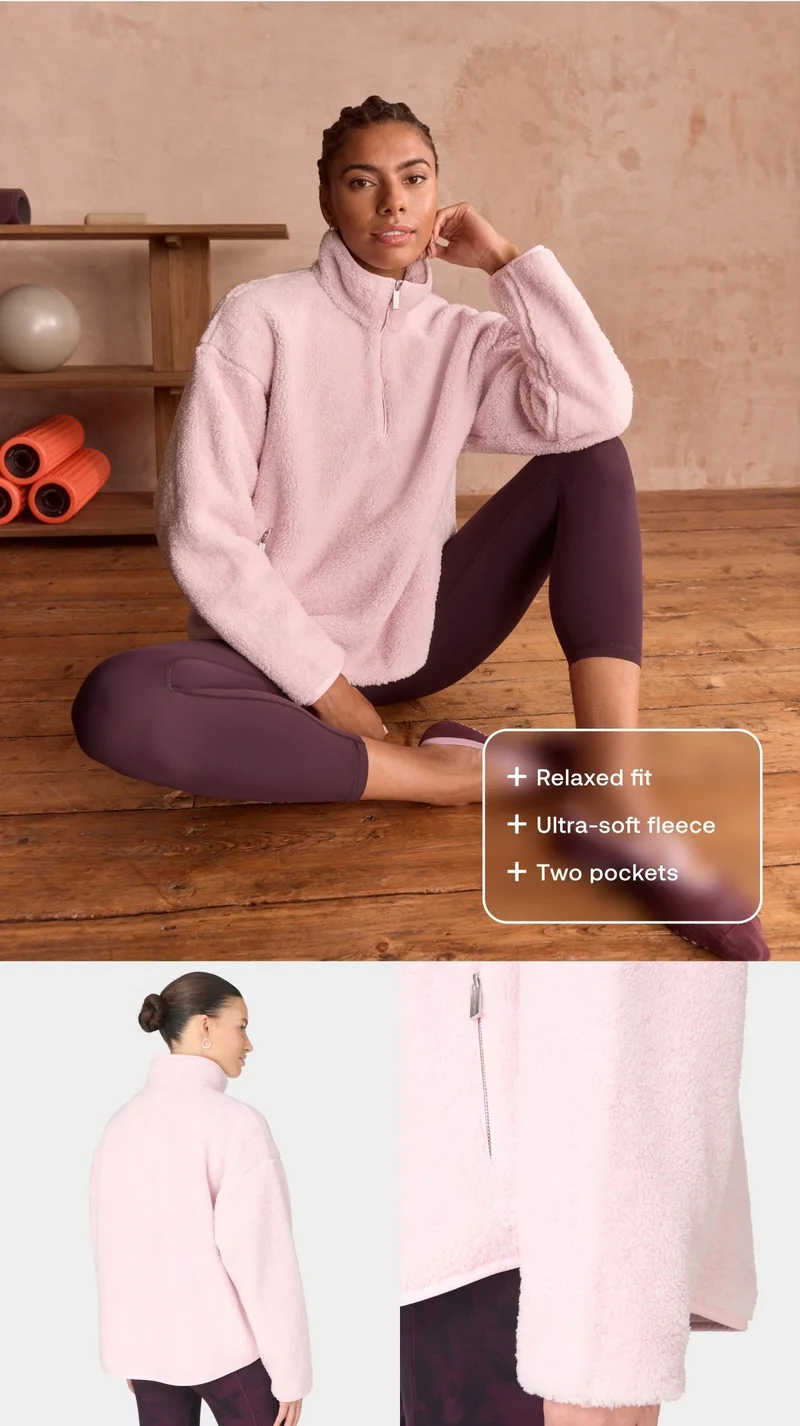 Plush Half Zip Fleece