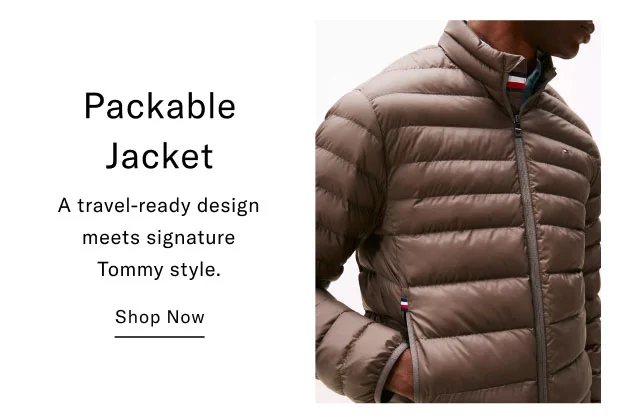 Packable Jacket A travel-ready design meets signature Tommy style. Shop Now