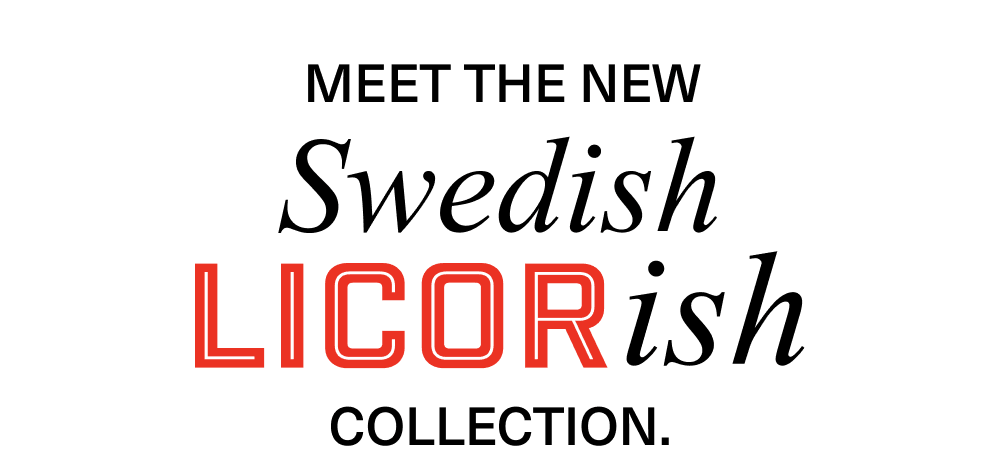 The New Swedish Licorish collection